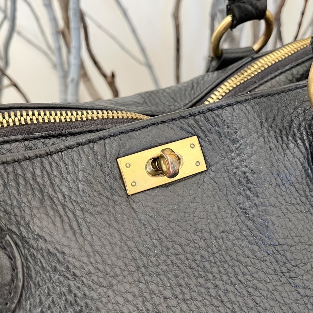 J. Crew Black Leather Satchel - Picture 10 of 15